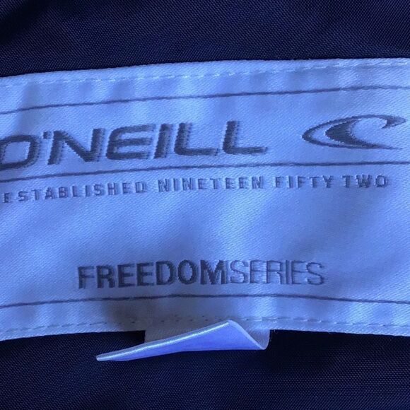 O’Neill Freedom Series Navy Blue Pink Custom Bomber Long Fit Ski Jacket - Picture 15 of 16